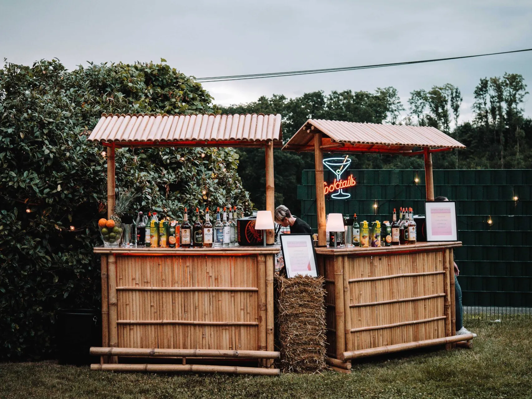 Mobile Cocktailbar von Pfeil's Catering bei einer Veranstaltung